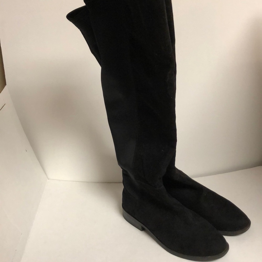 Black knee high boots